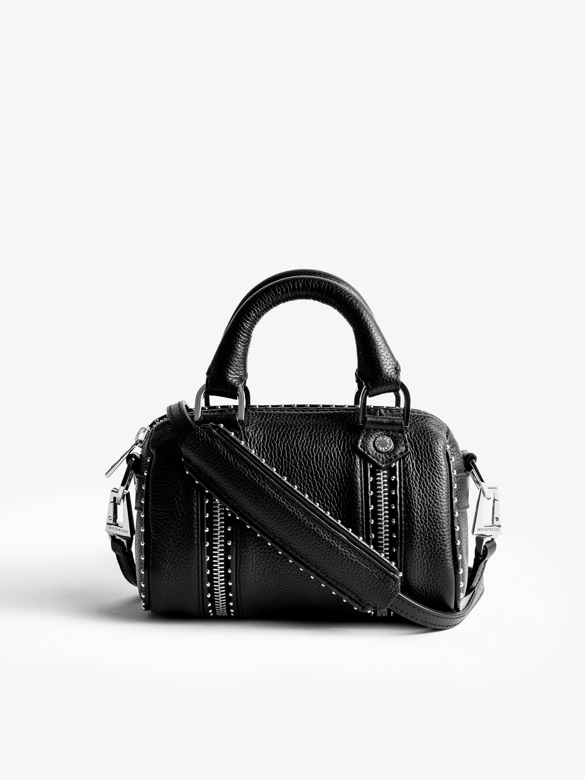 Sunny Nano Studs Bag - Iconic Sunny Nano bag in grained leather adorned with silver studs.